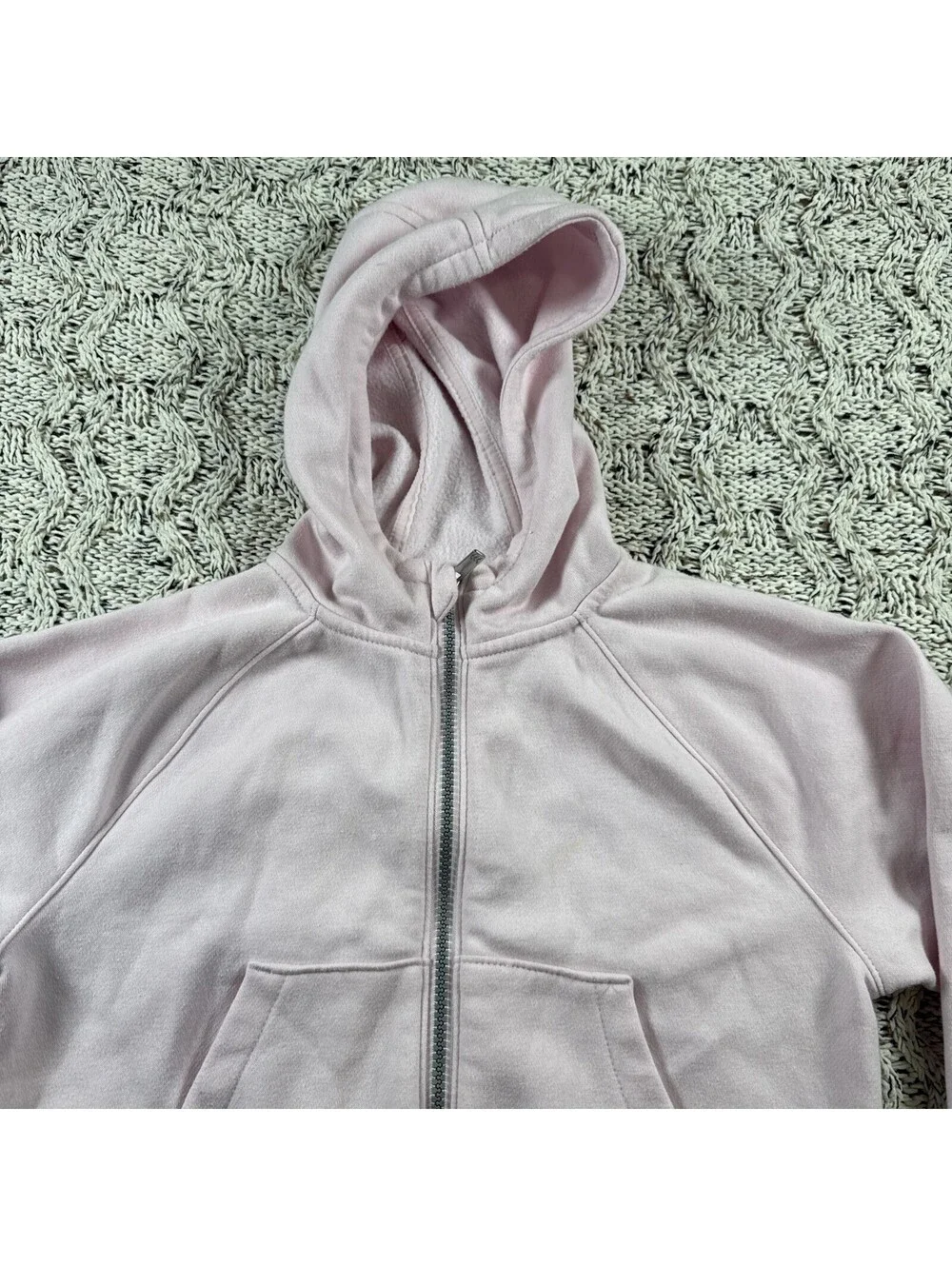 All In Motion Girls Full Zip Hoodie S 6 7 Lavender Athletic Sweatshirt